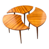 Ensemble de 3 tables basses, années 50