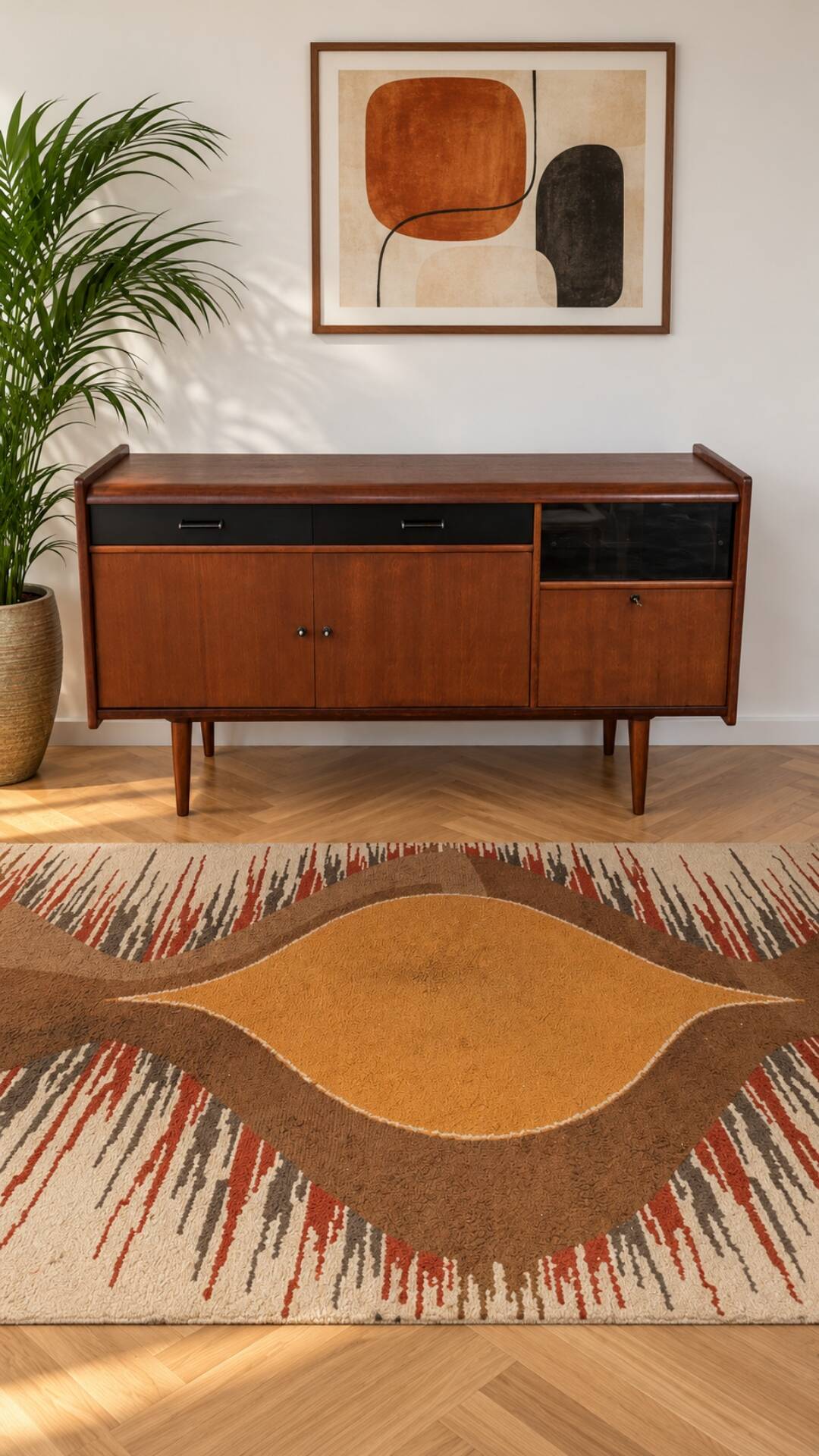 Vintage Scandinavian enfilade design