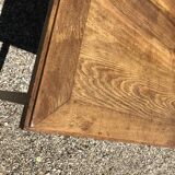 Collapsible solid oak farm table