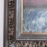 Vintage original flower oil painting, flower still life art