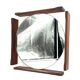 Mid-century teak table / wall mirror / vanity, Italy 1960s