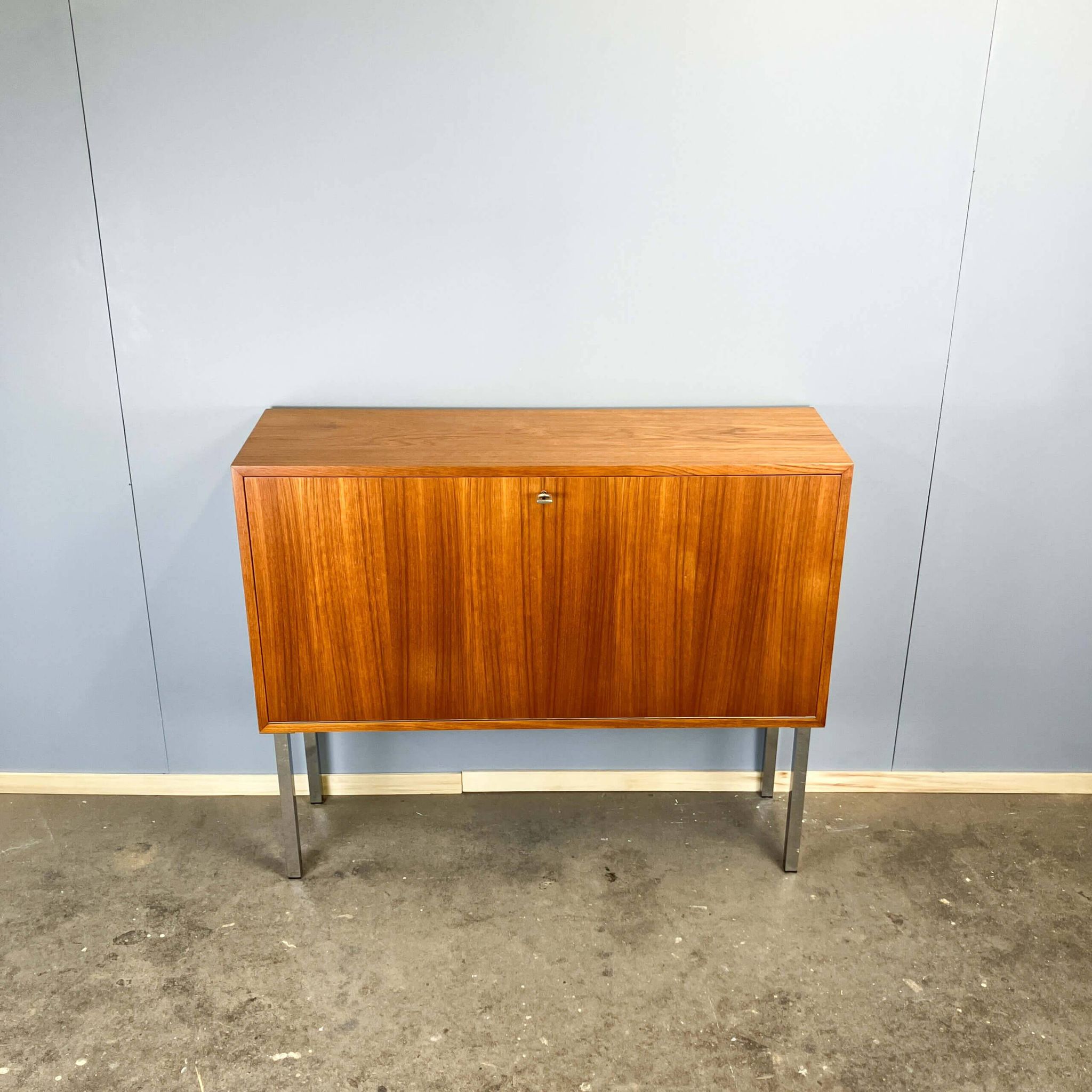Bar cabinet, small sideboard, teak, 1960s