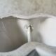 White ceramic hand lamp