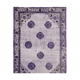 Hand-knotted antique oriental 1970s 216 cm x 320 cm purple carpet