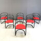 Post modern dining chairs, 1980s