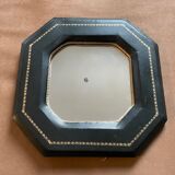 Leather-wrapped mirror 1950
