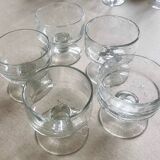 5 bubble glass cups.