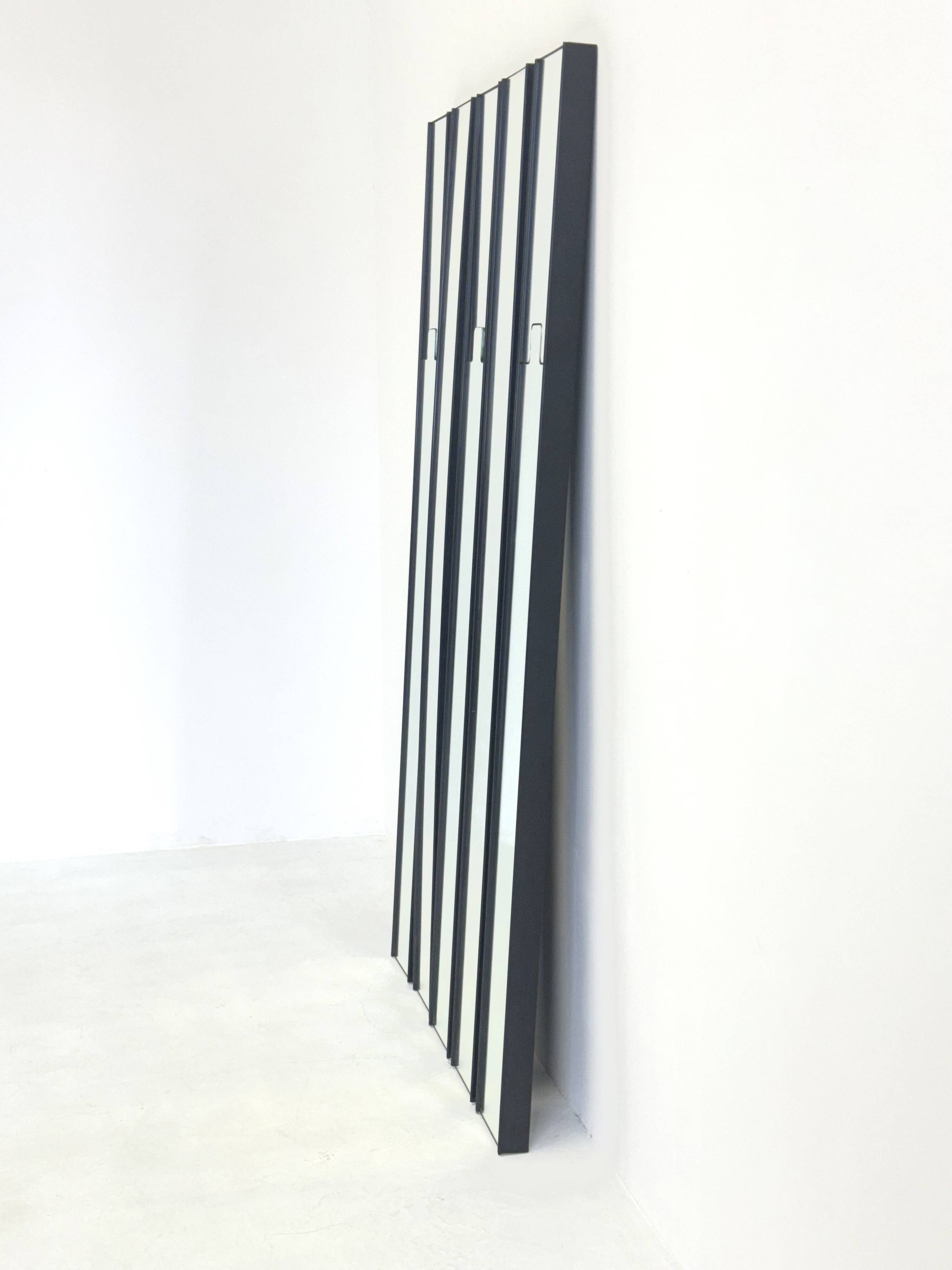 Set of 5 Gronda mirrors by Luciano Bertoncini for Elco