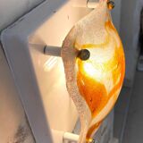 Mazzega two-tone glass wall lamp, Italy 1970s