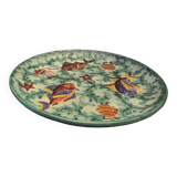 Cerart Monaco Round Plate on Small Foot Enamelled Ceramic circa 1950