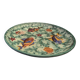 Cerart Monaco Round Plate on Small Foot Enamelled Ceramic circa 1950