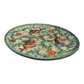 Cerart Monaco Plat Rond Sur Petit Pied Céramique Emaillée Vers 1950