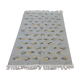 Traditional handmade handmade grey carpet with multi-coloured patterns 180x120cm
