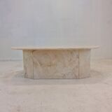 Italian marble coffee table 1980s