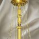 Grand Lustre en Bronze Doré style Directoire Dix Lumières Lucien Gau