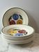 Set of 10 deep plates Chalons Digoin Sarreguemines floral decoration