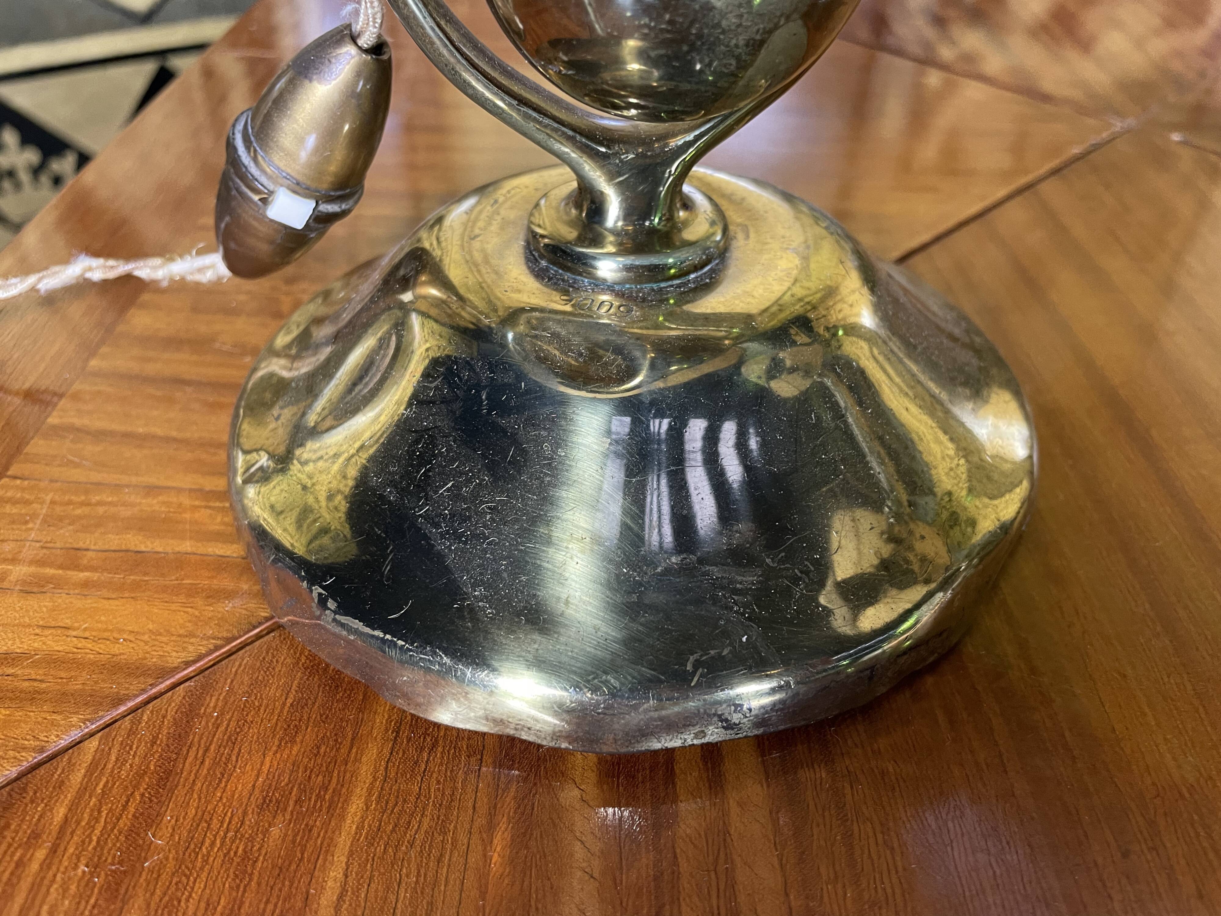 Pair of brass lamps 1960