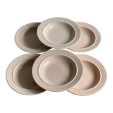 Pink ceramic plates