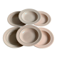 Pink ceramic plates