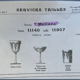Baccarat Old Crystal Glasses Service Moliere (20pcs) 1916