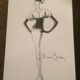 Illustration of mode or press by Pierre Cardin - 80s