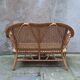 Peacock rattan garden set with bench and armchair