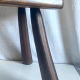 Brutalist solid wood coffee table – 50s/60s