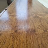 Scandinavian row in rosewood and chrome, 60s
