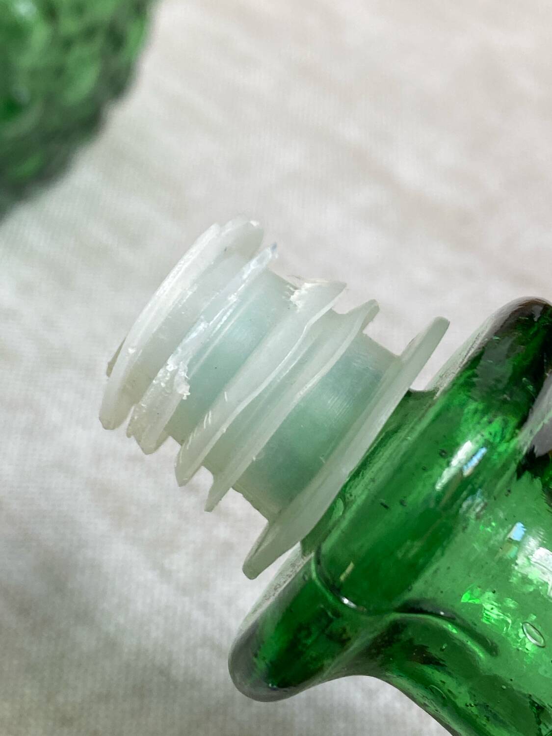 Vintage Empoli glass carafe from Italy