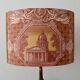 Jouy fabric lampshades with the "Monuments of Paris" pattern.