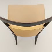 Set of Six Beige Skai Dining Chairs Ascr. to Melchiorre Bega, Italy