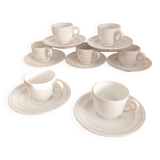 Lot de 7 tasses à café Pierre Motton, Gien