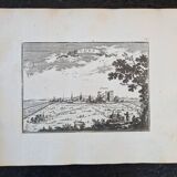 17th century copper engraving "Lens" By Sébastien de Pontault de Beaulieu (1612-1674)