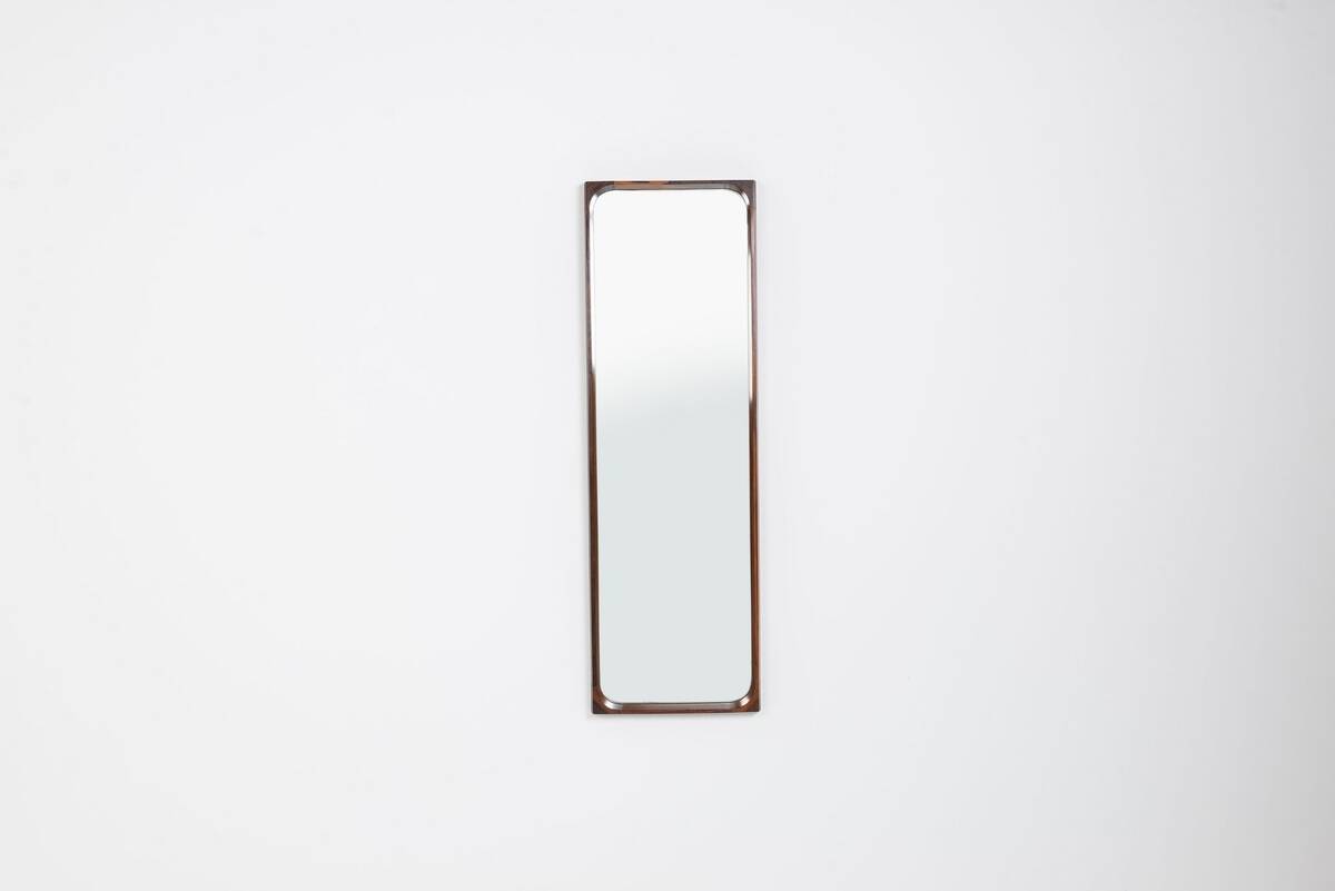 Miroir mural Niels Clausen en palissandre NC Mobler Danemark 1960