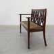 Belgium art deco bench in oak wood 1920s