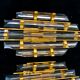 Venini pair of glass and gilding sconces