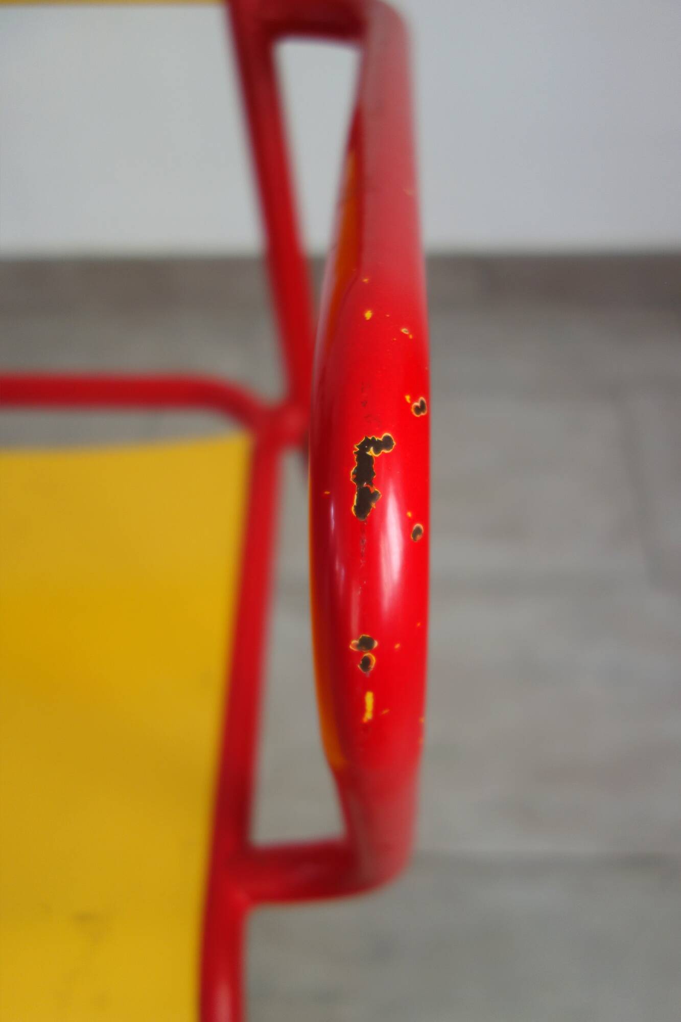 Stella metal armchair, indislocable, 50s