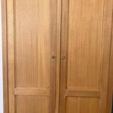 Parisian wardrobe in raw wood