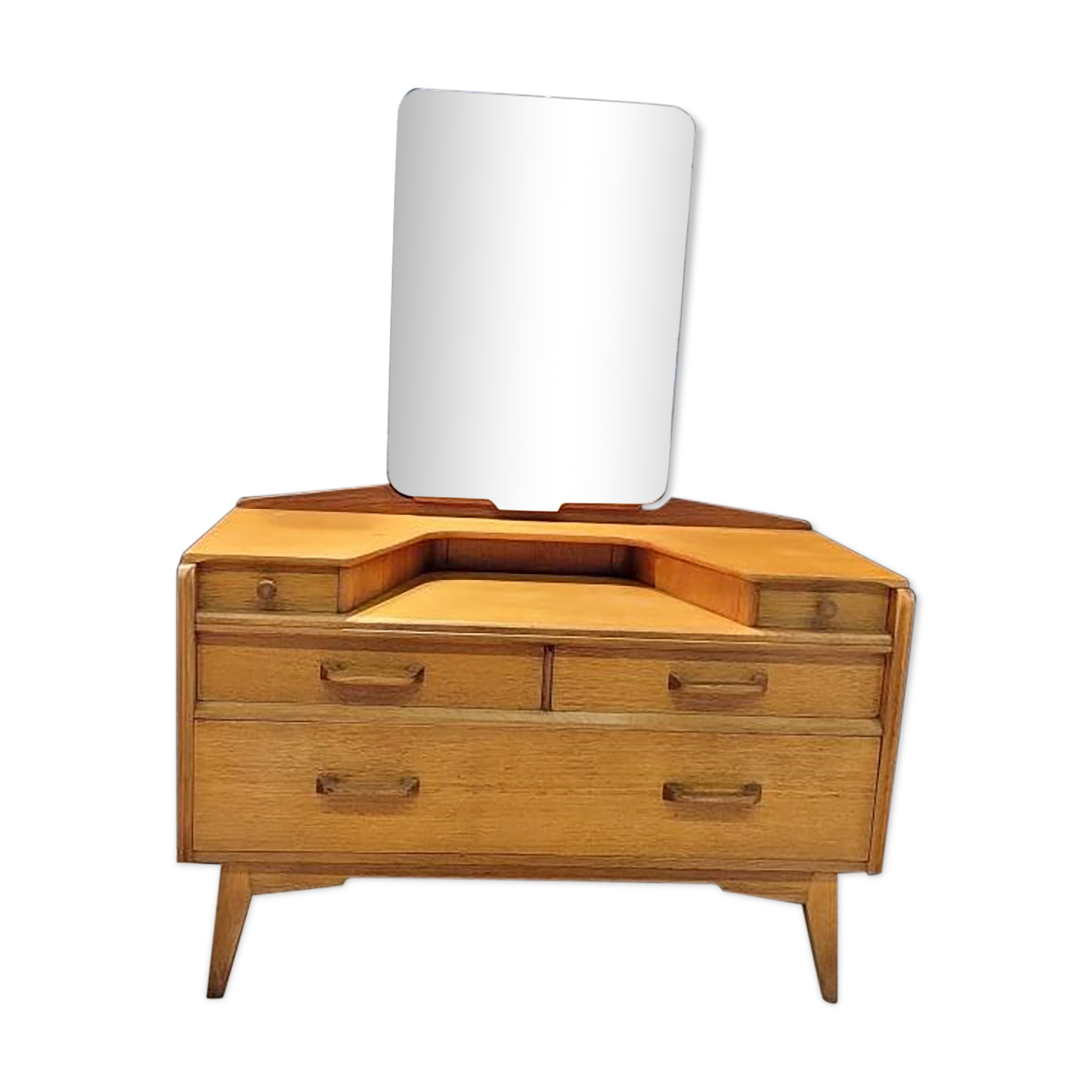 Dressing table G Plan 50s in teak-plated wood