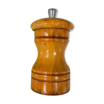 Vintage wooden pepper mill