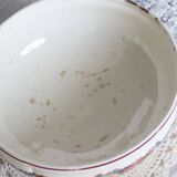 Vintage Sarreguemines earthenware salad bowl - Obernai decor