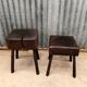 Brutalist stool pair