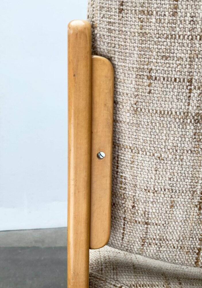 Set of German sled chairs from the mid-century, 1960s.