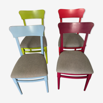 Lot of colorful chairs
