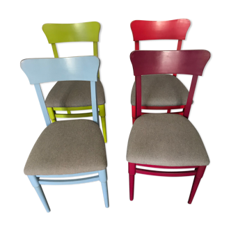 Lot of colorful chairs