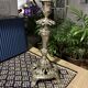 Authentic vintage metal candlestick