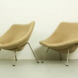 Set of Vintage Oyster Chairs by Pierre Paulin for Artifort, 1960s
