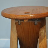 Folding pine stool in 70s
