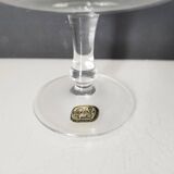 Bohemian crystal stemmed bowl