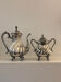 Silver-plated coffee pot and sugar bowl